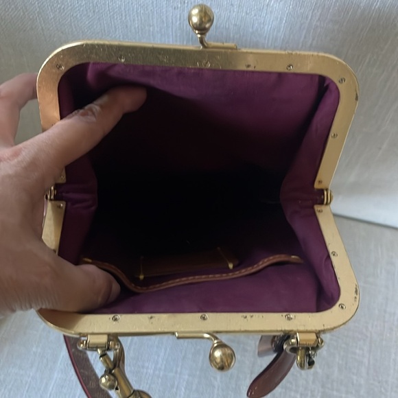 Coach Double Frame Crossbody With Signature Patchwork - Picture 7 of 12